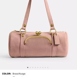 Coach Kisslock barrel bag